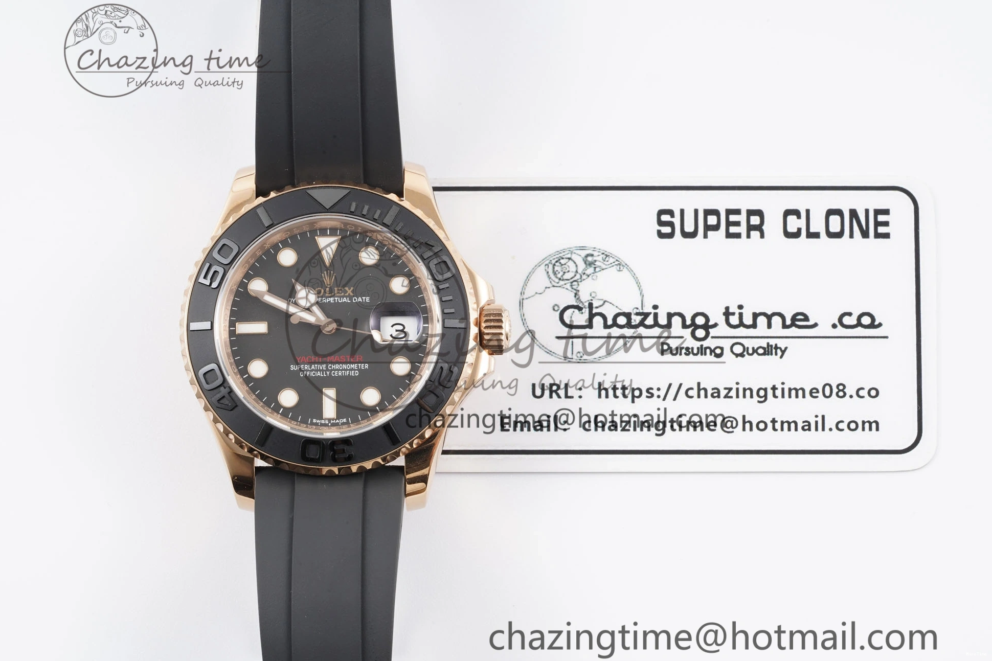 MiroTime 0508 Yacht-Master 116655 VSF 1:1 Best Edition Black Ceramic Bezel on Oysterflex Rubber Strap VS Practical 2096